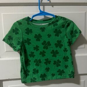 Lucky Clover Green Kids T-Shirt